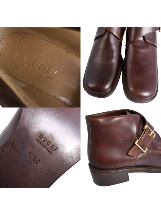 GUCCI - GG ankle boots | Leam Roma - Luxury Shopping Online Gucci Vintage Boots Chukka Monkstra
